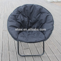 lazer rodada cadeira dobrável, padding algodão cadeira, preto, confortável